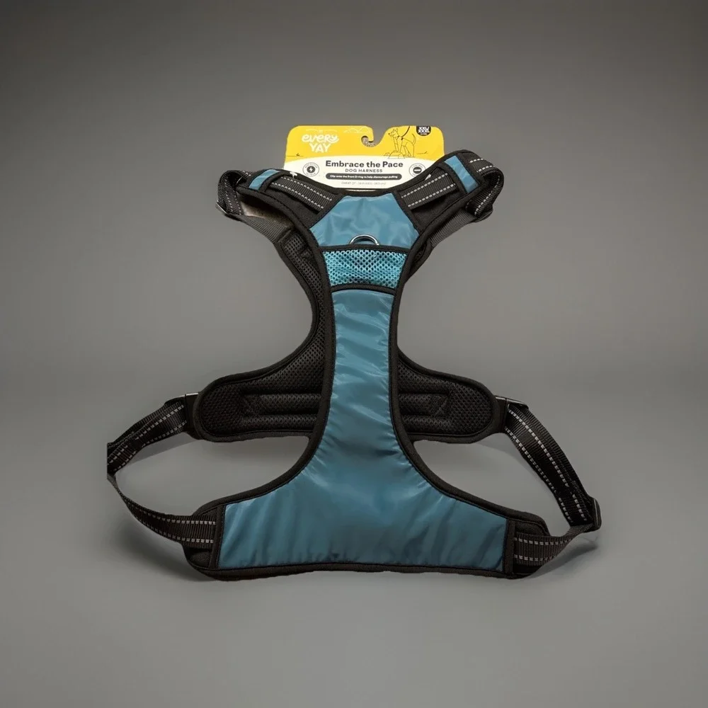 EveryYay Embrace the Pace Teal Reflective Dog Harness, 2XL/3XL Brand New